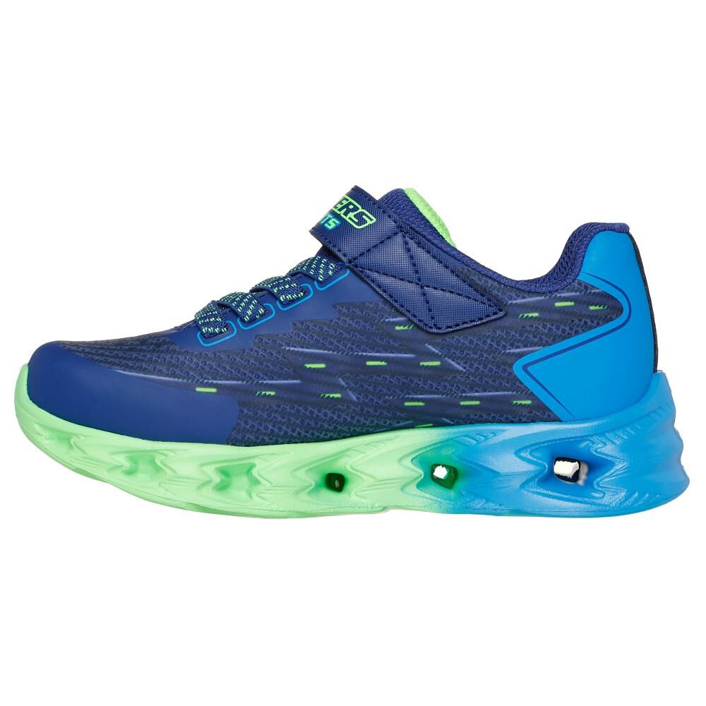 Zapatilla Infantil Con Luces Niño Skechers Vortex 2.0 - Quantroid Navy image number 3.0