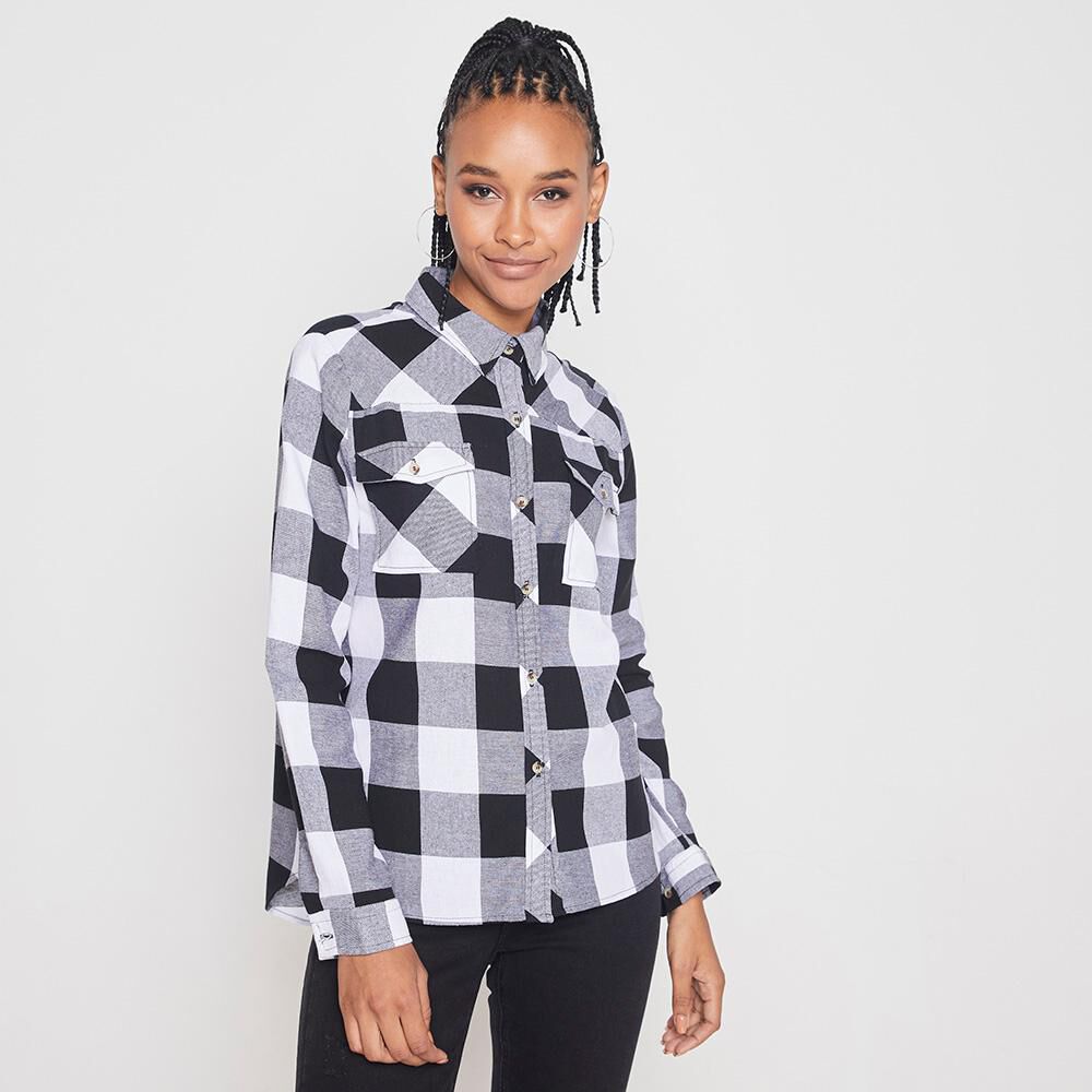 blusa escocesa mujer