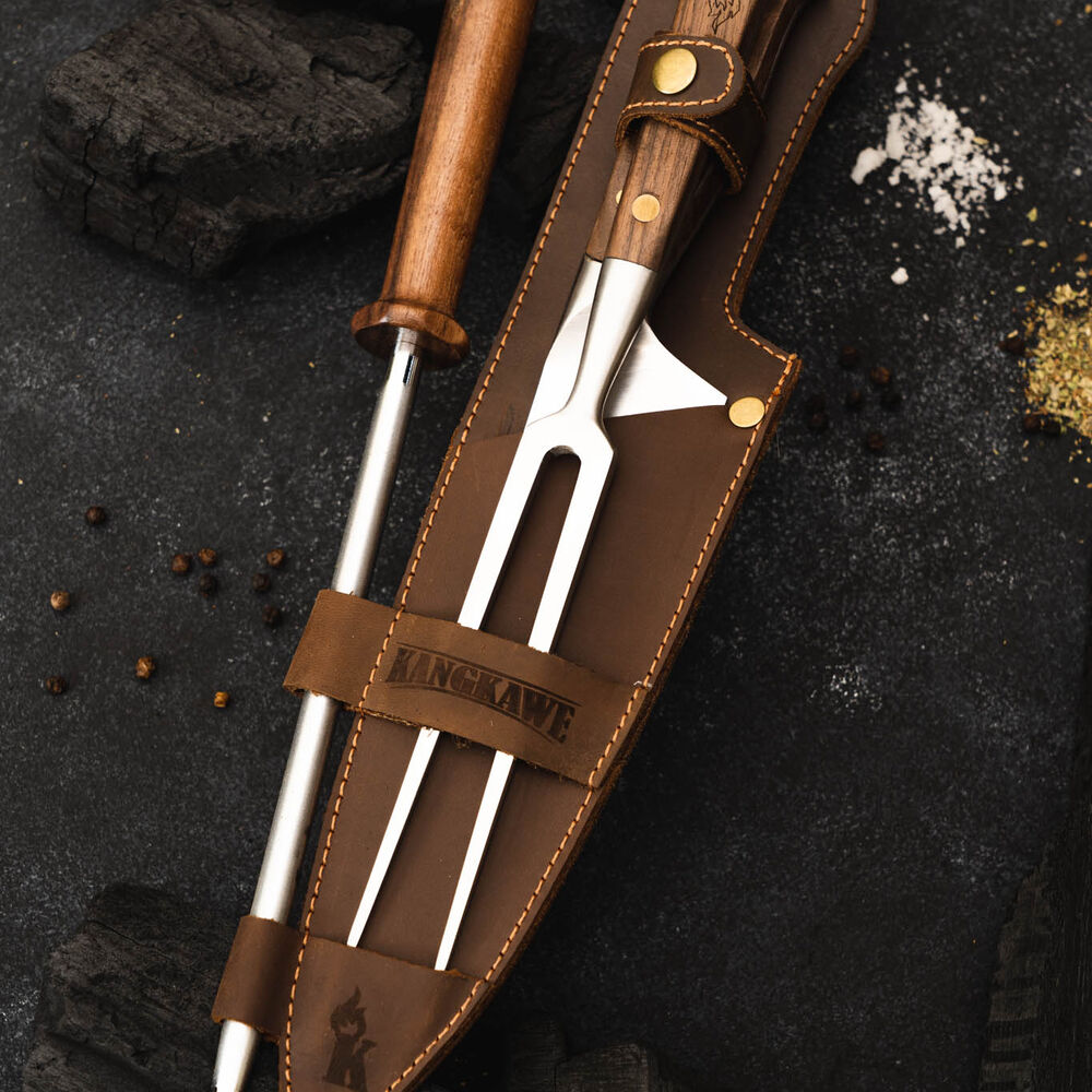 Trilogia En Cuero: Pincho Pro + Cuchillo Catemu + Astil image number 6.0