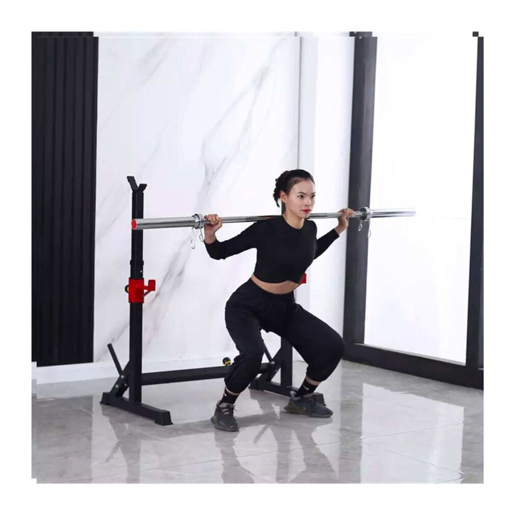 Rack Squat Sentadillas Ajustable Barra Pesas Pre Y Olimpica image number 7.0