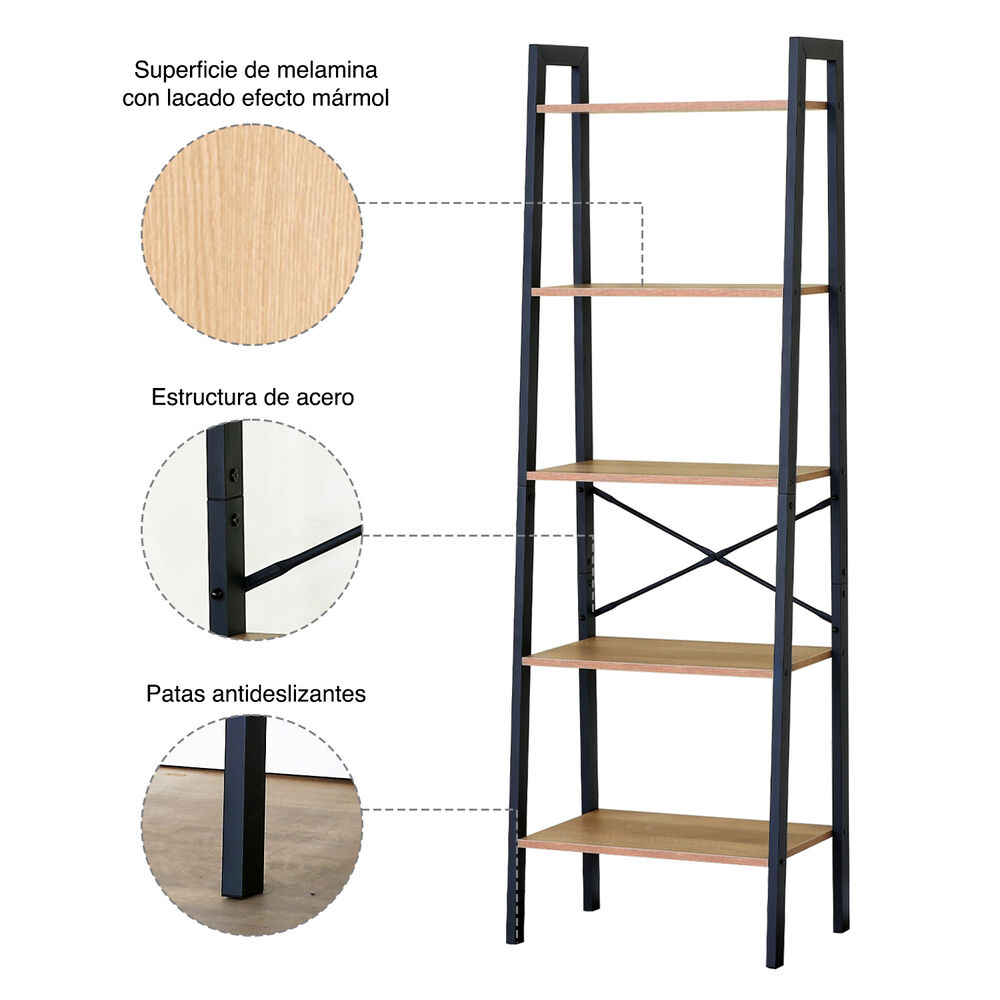 Estante Repisa 5 Niveles 172x56x37 Cm Industrial image number 4.0