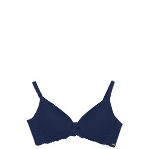 Sost&eacute;n Liso Encaje Azul 2rios