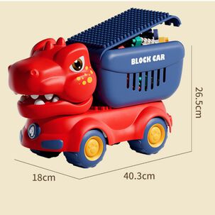 Cami&oacute;n Juguete Dinosaurio Con Bloques Did&aacute;cticos Para Ni&ntilde;os