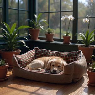 Cama Para Mascotas Espuma - Talla S (cafe)