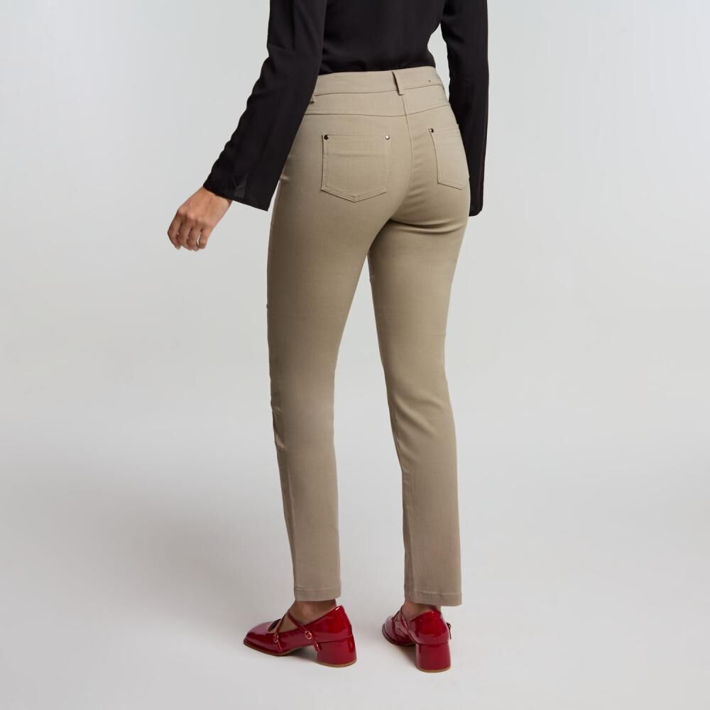 Pantalón Pitillo Strech Tiro Medio Skinny Mujer Kimera image number 3.0