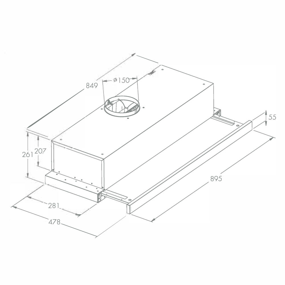 Campana Telescópica Grner Black Digital T90 image number 4.0