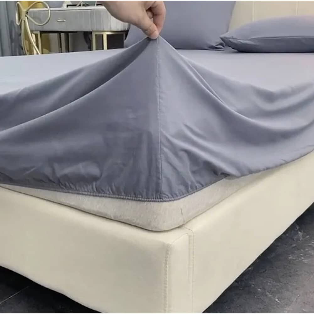 Juego De S&aacute;bana 2 Plazas 4 Piezas Negra image number 2.0