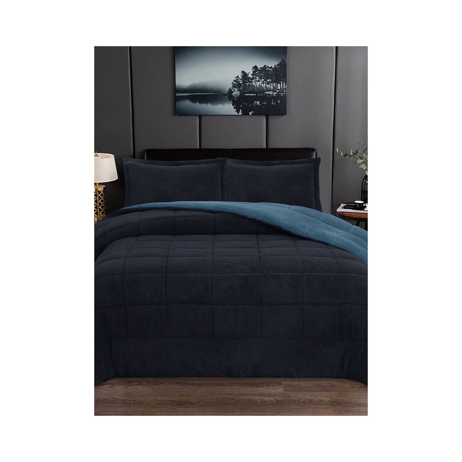 Plumon Andes Sherpa Bicolor Azul 2 Pl image number 0.0