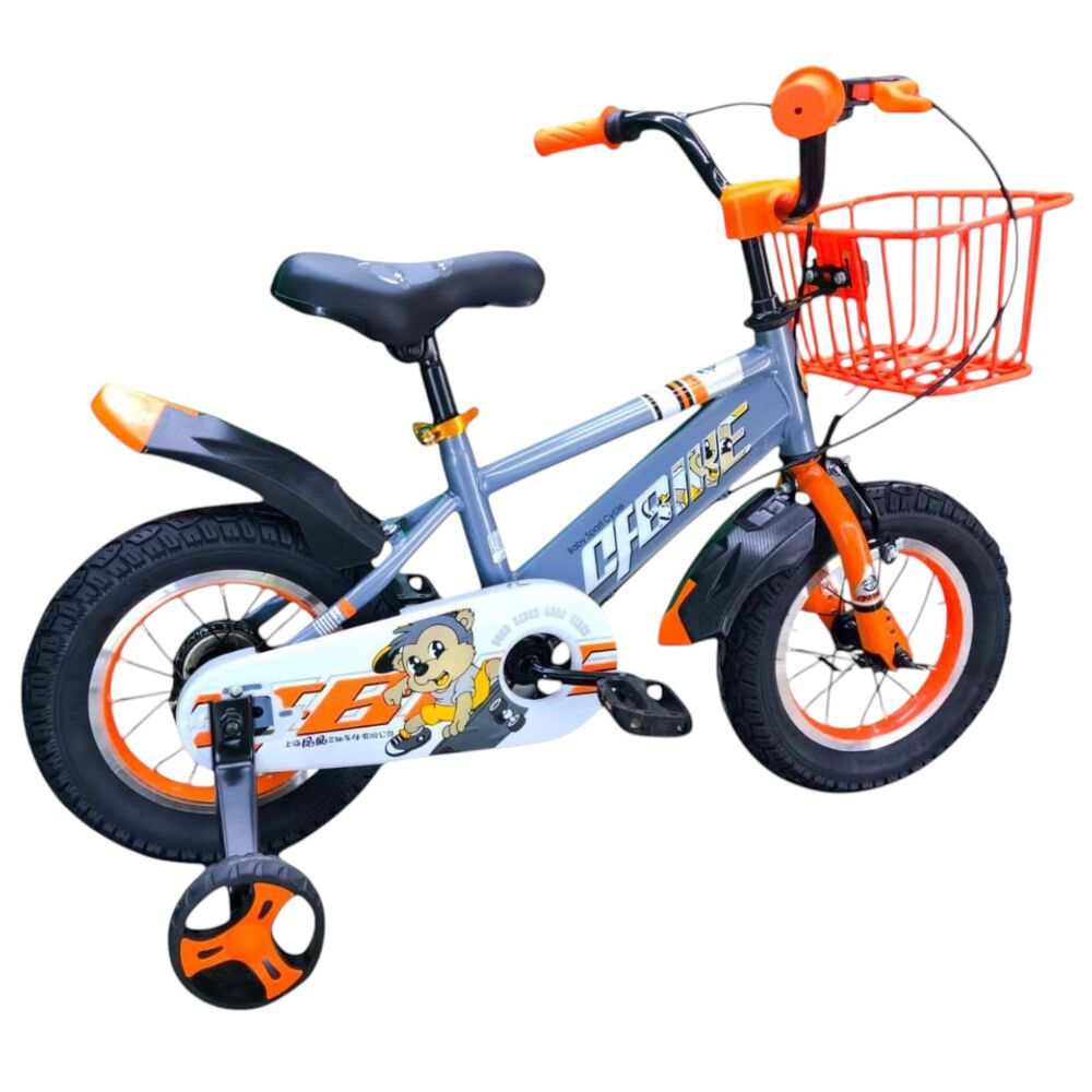 Bicicleta Aro 12 Infantil Cfbike Gris/naranjo image number 4.0