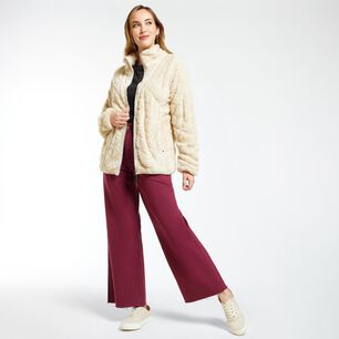 Poler&oacute;n Sherpa Dise&ntilde;o Quilt Regular Cuello Alto Mujer Geeps
