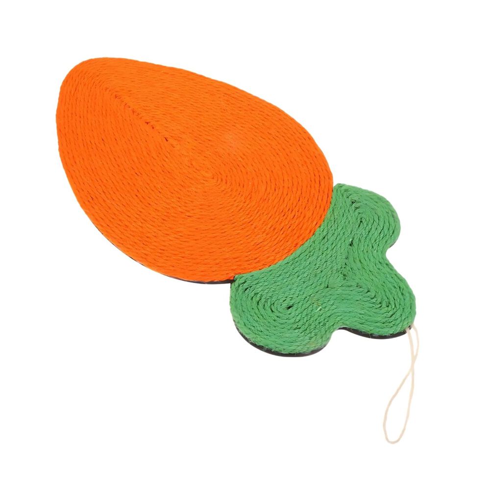 Rascador Cuerda Para Gatos Interactivo Forma De Zanahoria image number 1.0