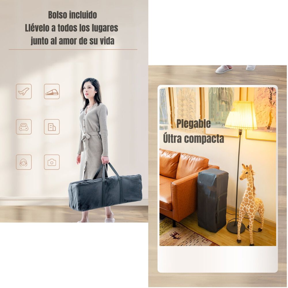 Cuna Colecho Corral Mecedora 4 En 1 Lubabycas Azul image number 6.0