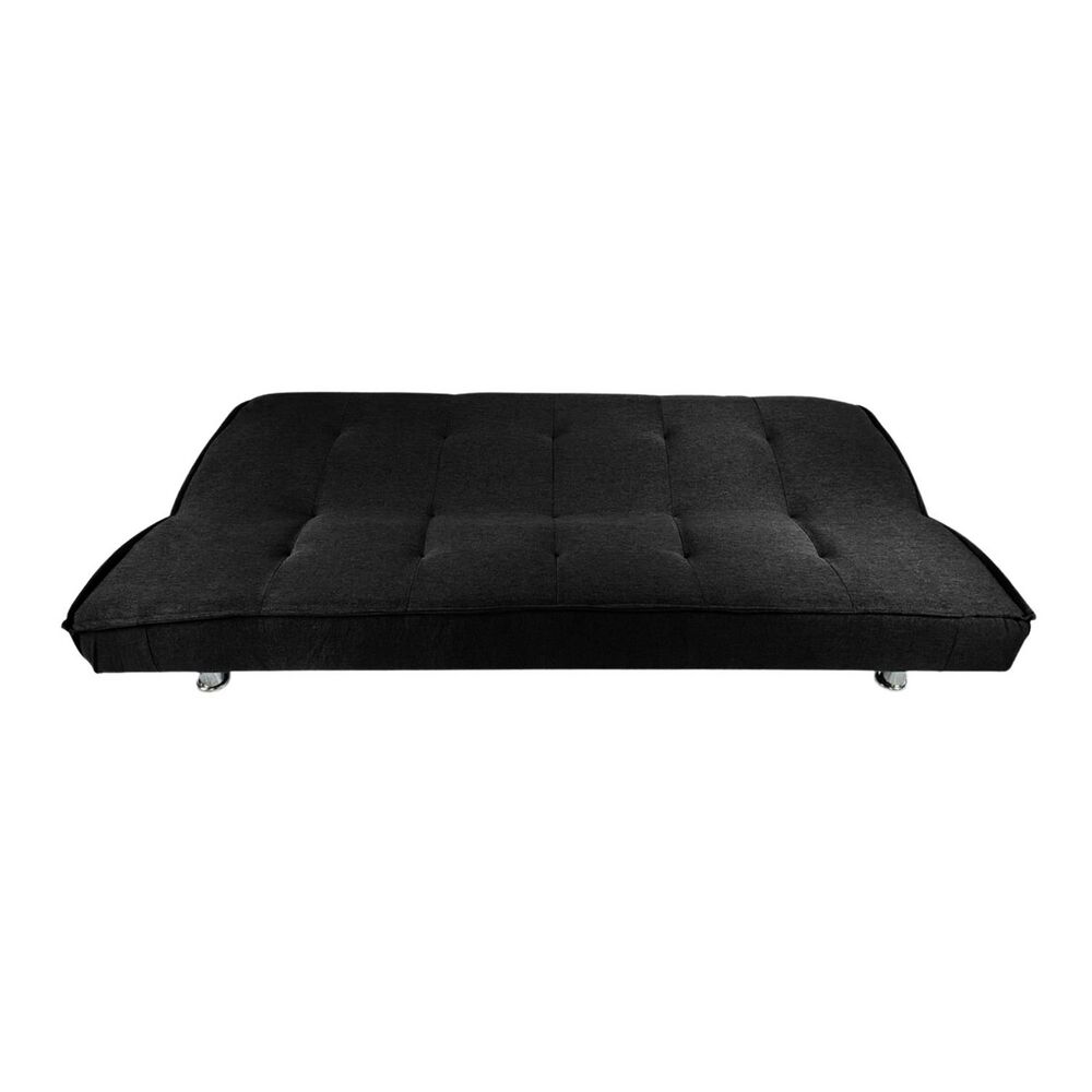 Futón Sofá Cama Ajustable 170x50x40 Cm Negro image number 4.0