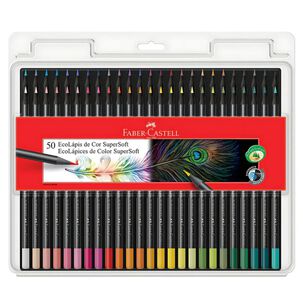 L&aacute;pices De Colores Supersoft 50 Und Faber Castell