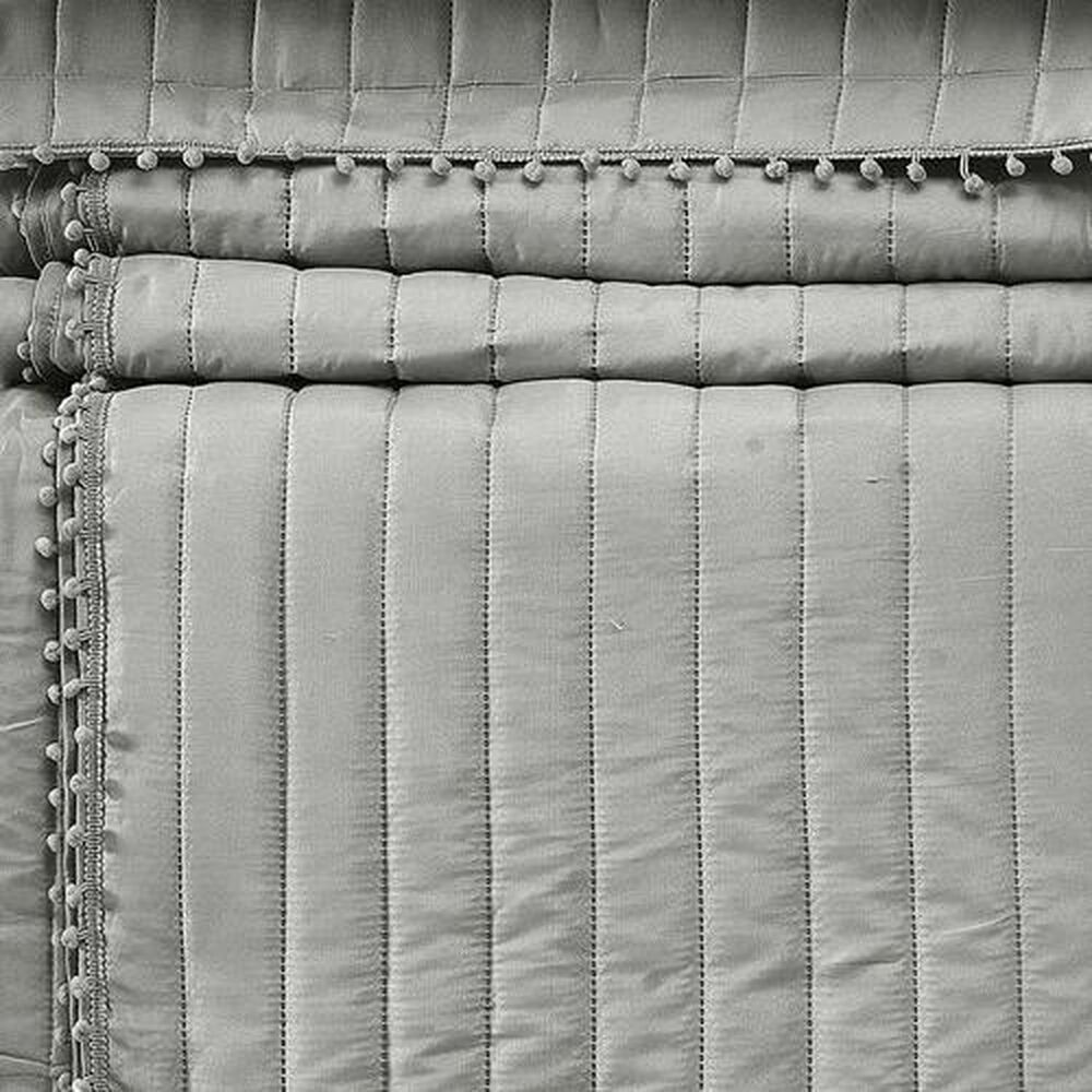 Quilt Andes Pom Pom Gris King image number 3.0