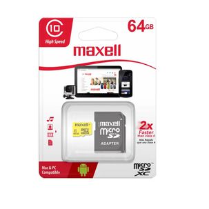 Memoria Micro Sd Maxell 64 Gb Clase 10