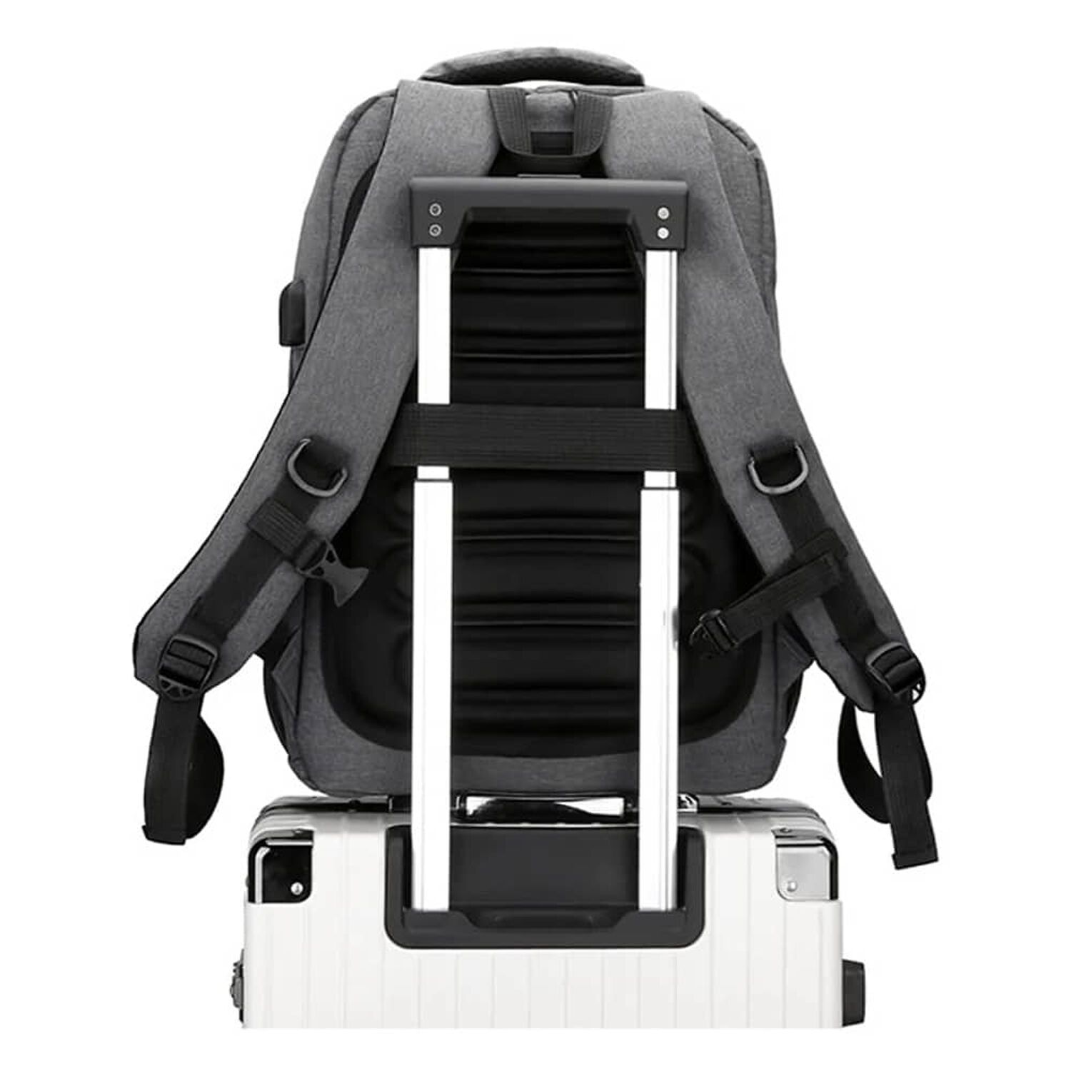 Bolso Mochila Transporte Antigolpes Para Playstation 5 Ps5 Gris Elegante image number 5.0
