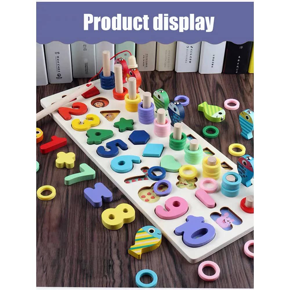 Juguete Did&aacute;ctico Madera Montessori Conteo Preesco image number 6.0