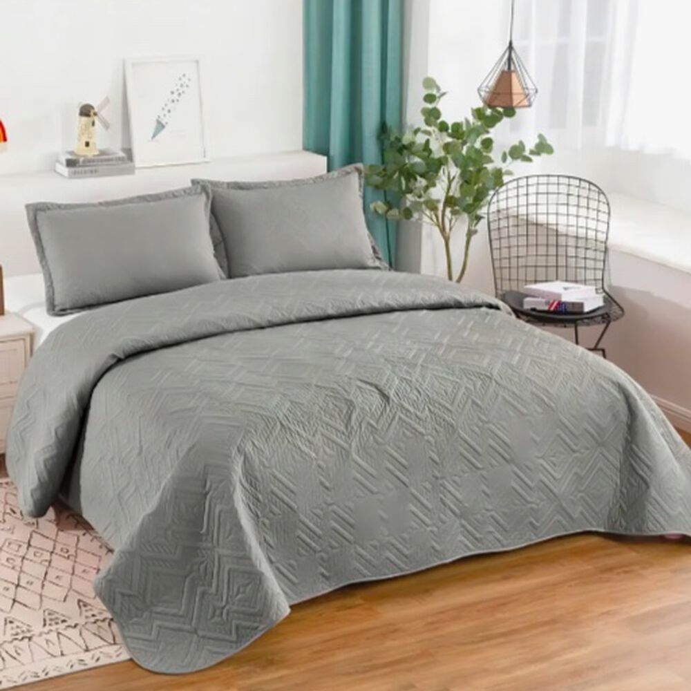 Cubrecama Quilt De Verano 2 Plazas Gris image number 0.0