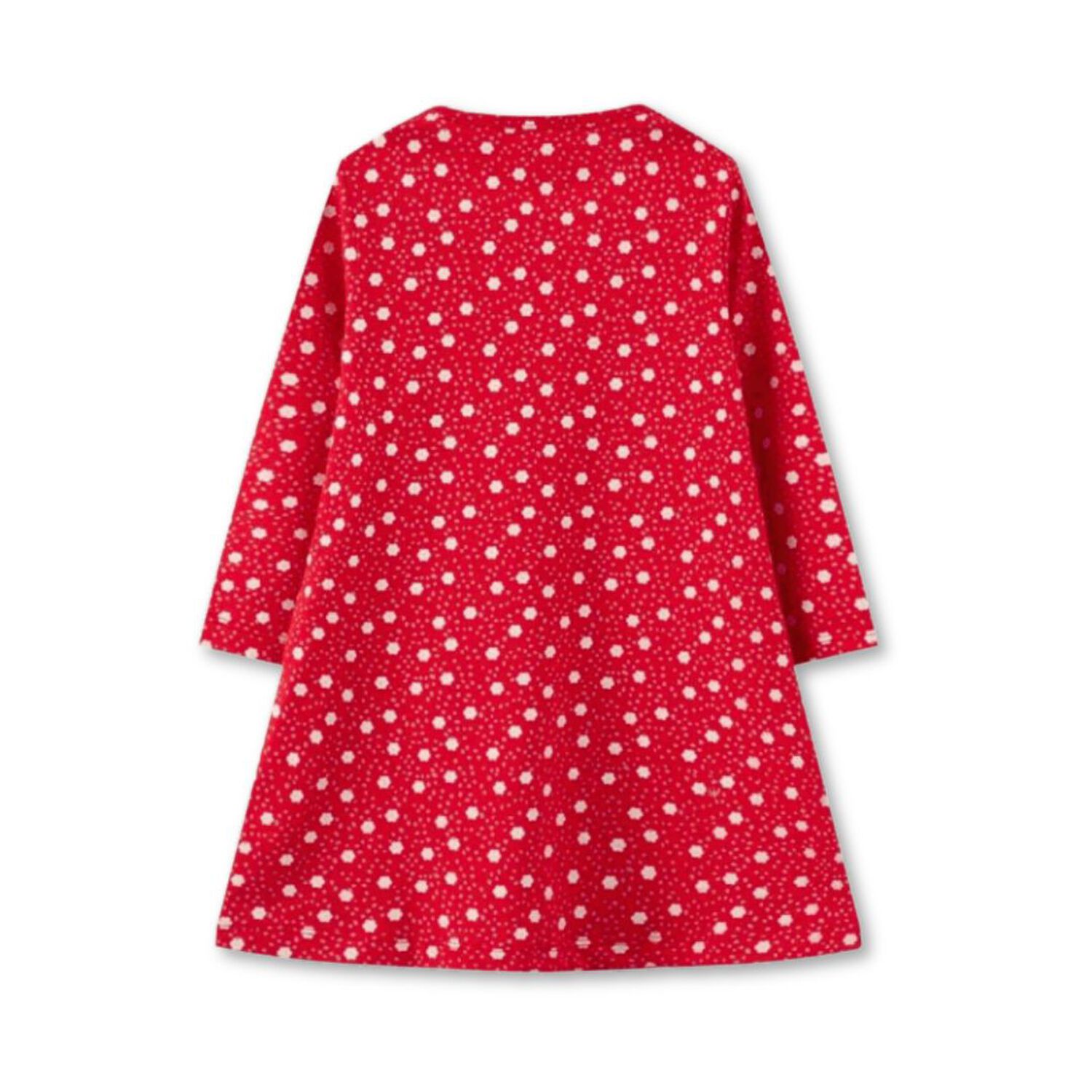 Vestido De Algod&oacute;n Navidad Manga Larga Ni&ntilde;a 2 A 7 A&ntilde;os Renos Rojos image number 3.0