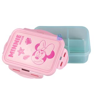 Herm&eacute;tico Minnie 700ml Divisiones + Cubiertos Minnie - Ps