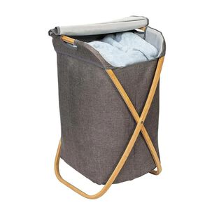 Cesta Almacenador De Ropa Sucia Lavanderia Multiuso Gris