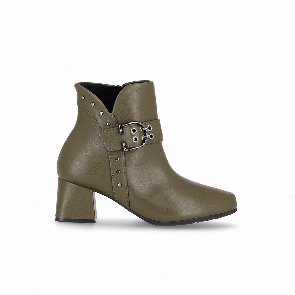Bota Mujer Verde Militar Estela Piccadilly image number 0.0