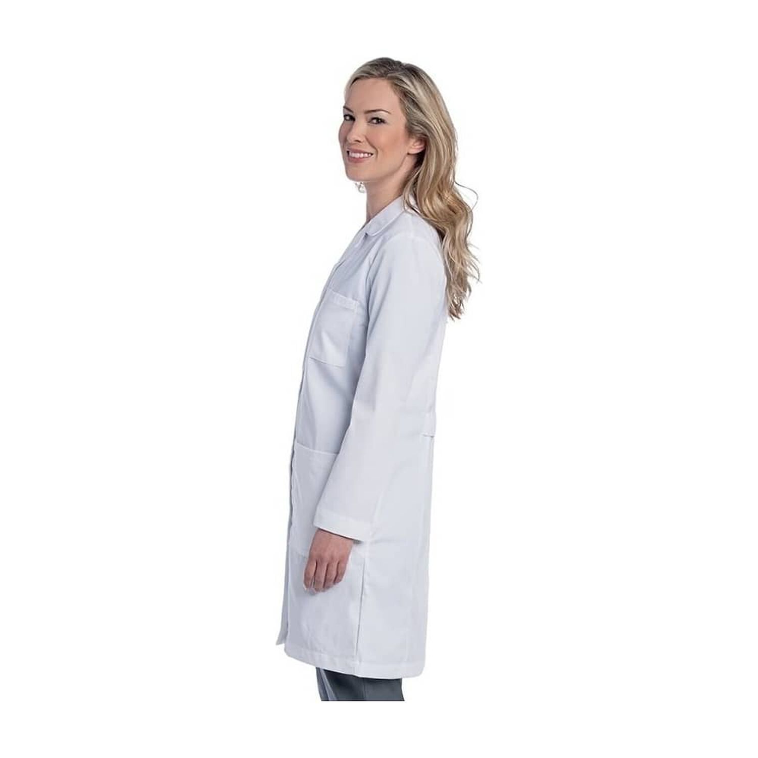 Delantal Cl&iacute;nico O M&eacute;dico Largo Mujer image number 1.0