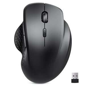 Mouse Inalámbrico Bt + Wireless Recargable Ergonomico