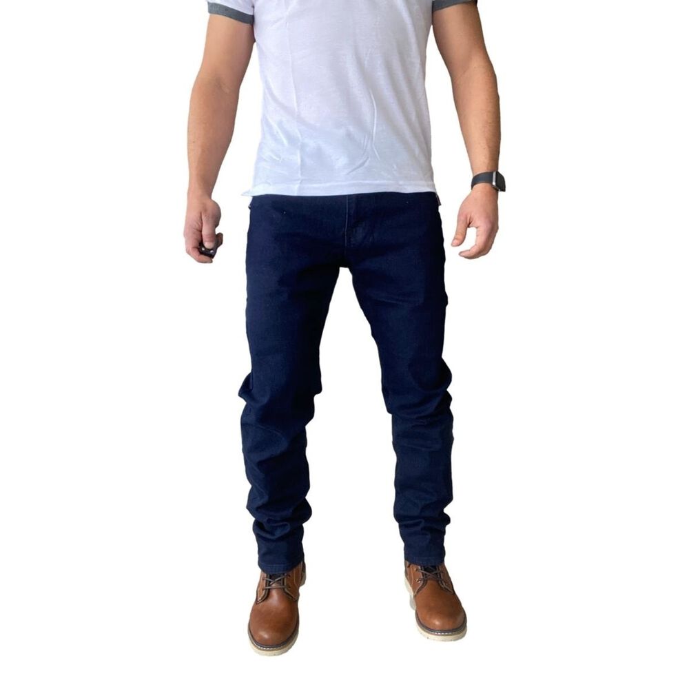 Jeans Hombre Elasticados Slim Azul image number 9.0