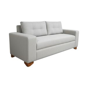Sofa Paris Tres Cuerpos Lino Gris Claro