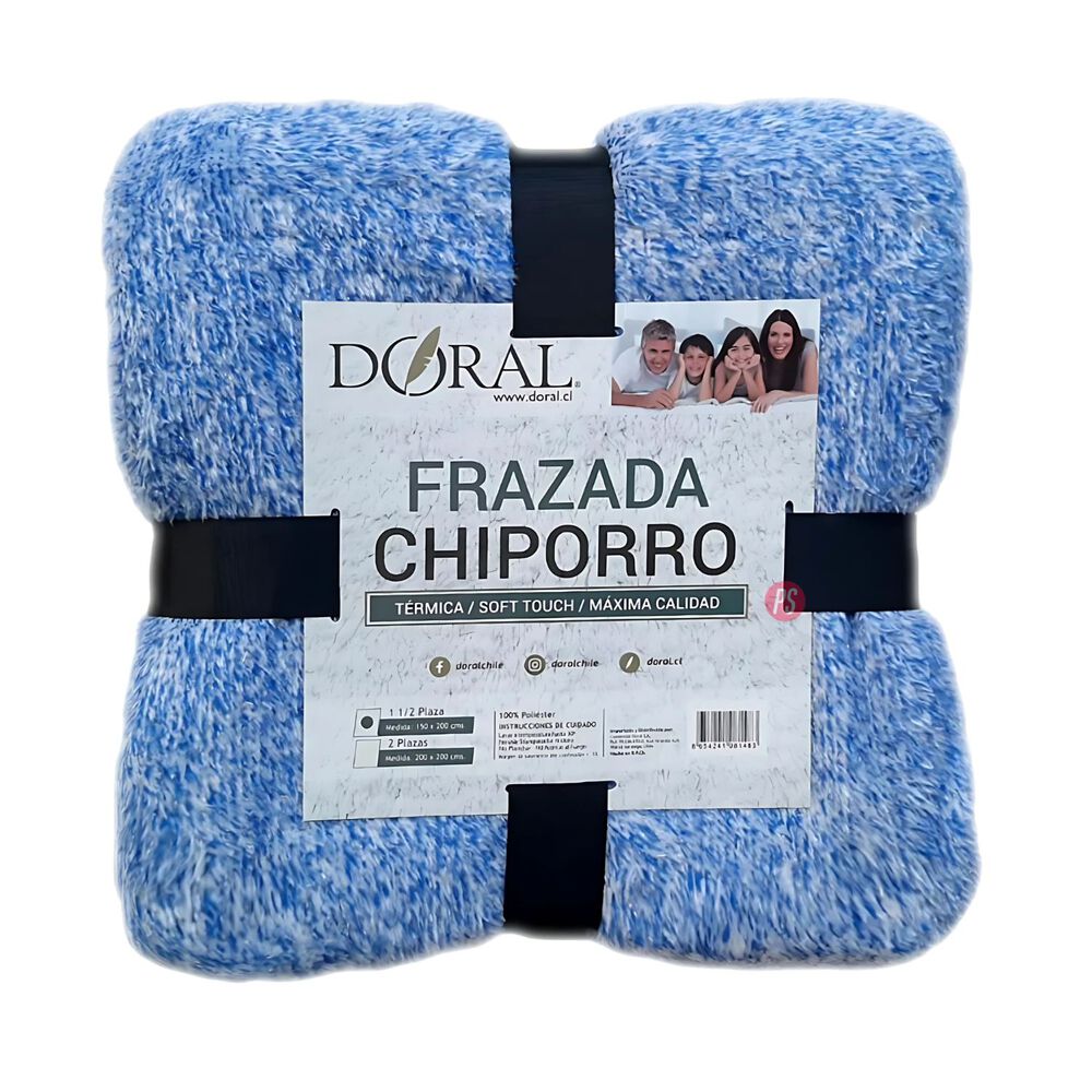 Frazada Chiporro Two Tones 1.5 Plazas Colores Oscuros - Ps image number 1.0