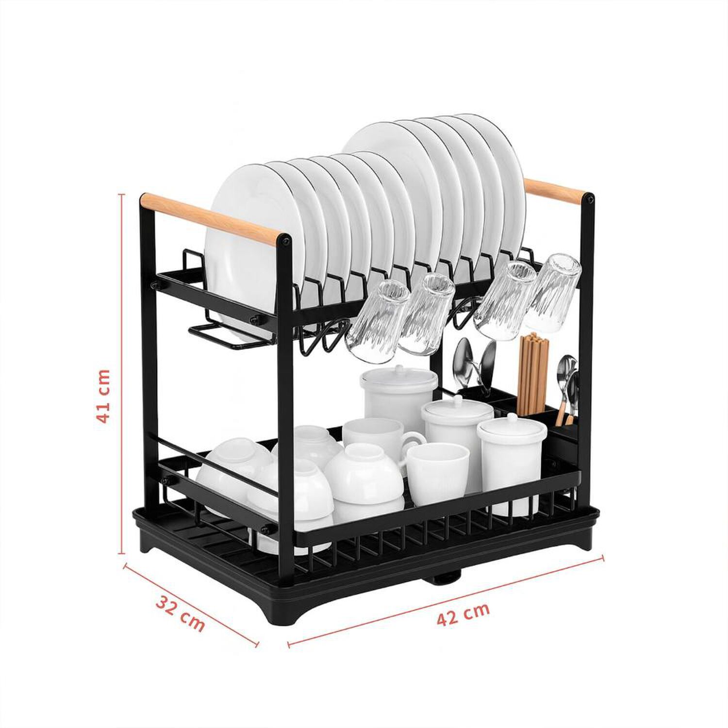 Secaplatos Escurridor Acero Inox Valencia 2 Niveles Simplit image number 6.0
