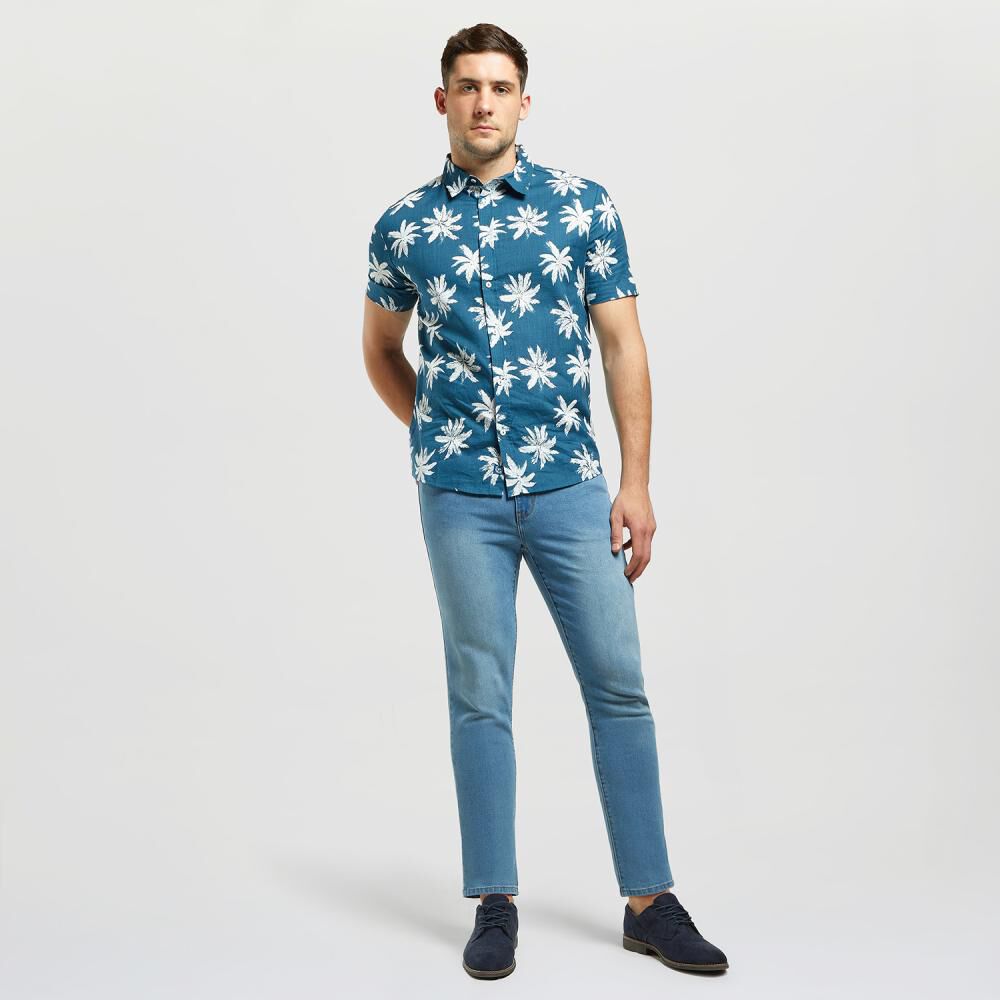 Jeans Regular Tiro Medio Slim Hombre Peroe image number 1.0