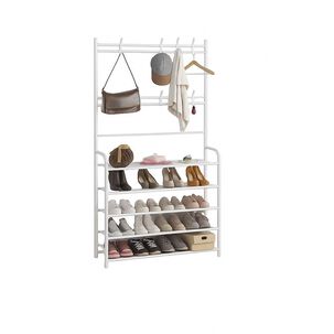 Organizador De Calzado Zapatos 5 Niveles Zapatero Perchero Color Blanco