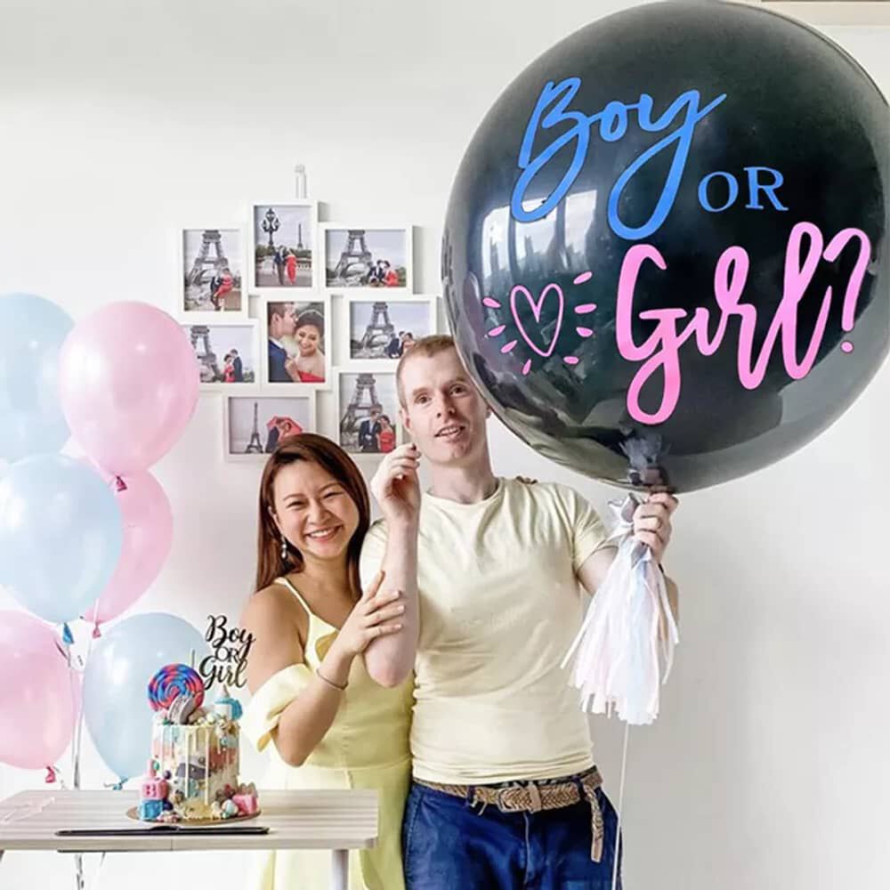 Globo Premium Revelacion De Genero Baby Shower Cotillon ? image number 1.0