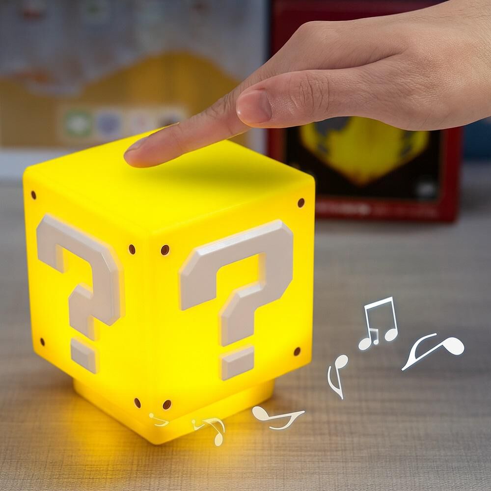 Lámpara Luces Mario Bros Nintendo Cubo Led Gamer Con Sonido image number 1.0