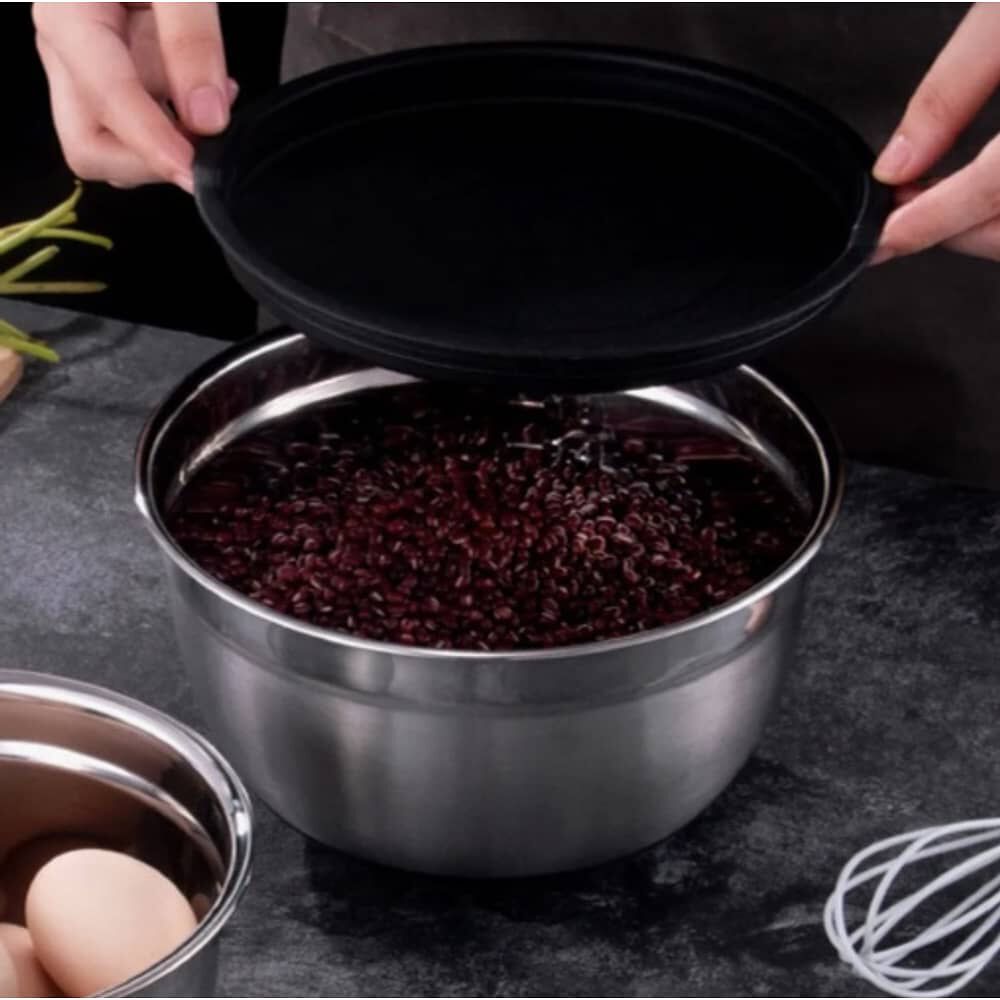 Set 3 Bowls Con Tapa Acero Inoxidable Antideslizante Simplit image number 6.0