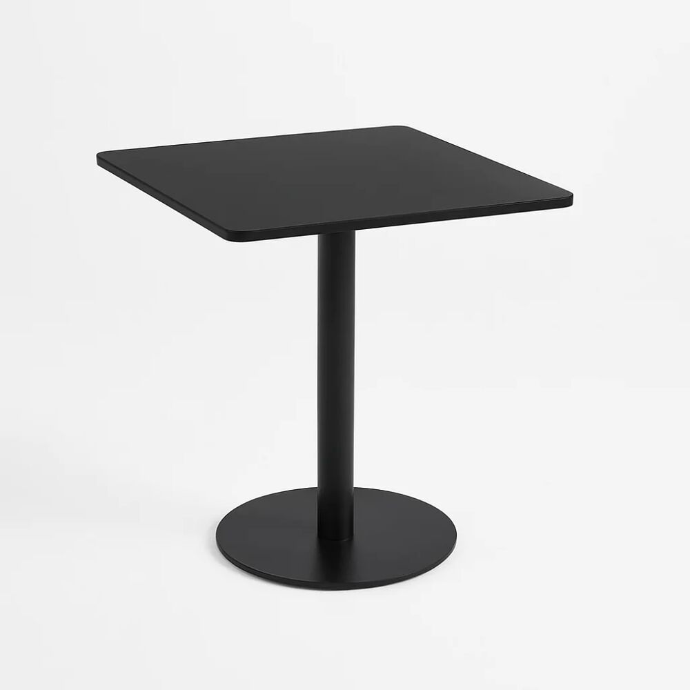 Mesa Restaurant 70x70 Tubo Metal Cubierta Mdf image number 1.0