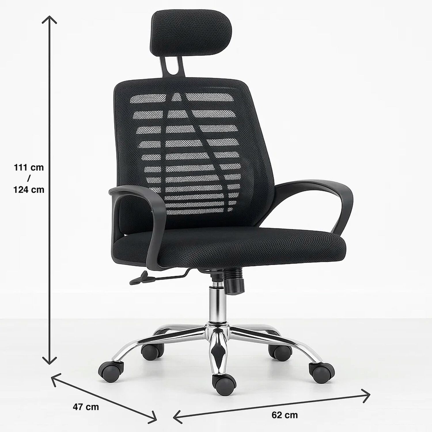 Silla De Oficina Ergos Ergon&oacute;mica Con Cabeza - Negra image number 6.0