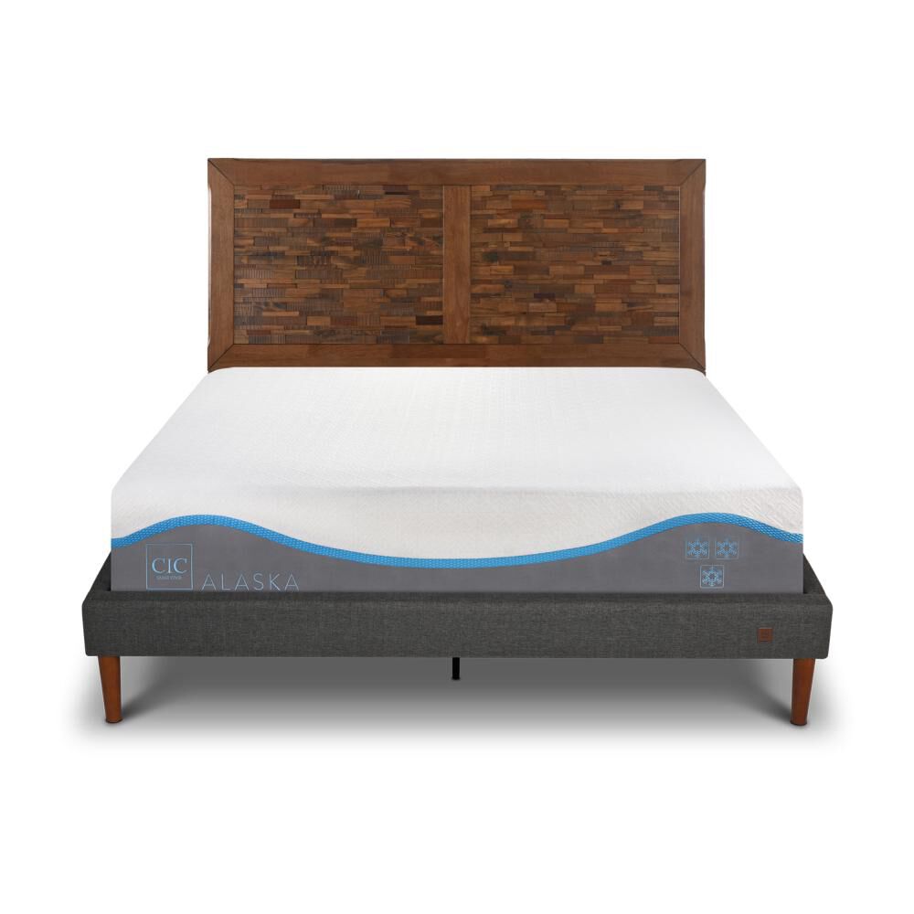 Cama Europea Cic Alaska / 2 Plazas / Base Normal + Respaldo image number 0.0