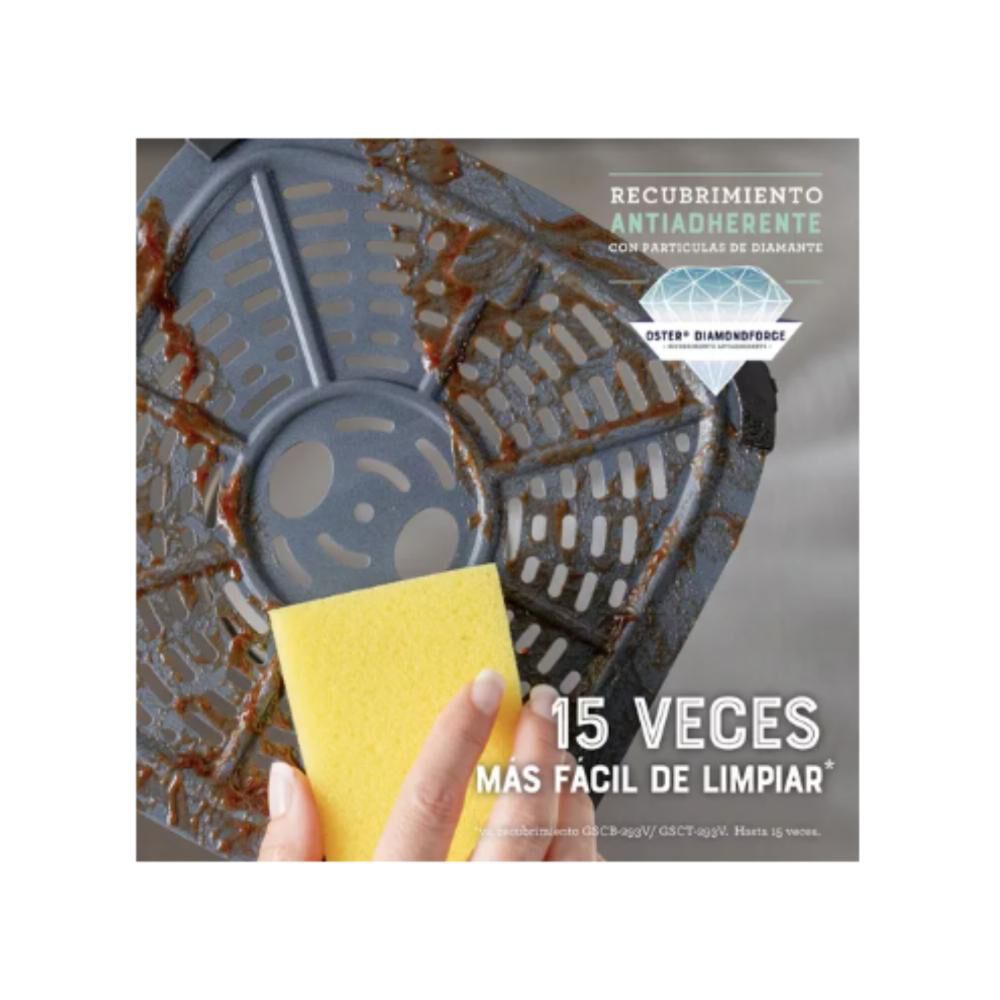 Freidora De Aire Digital Recubrimiento Oster 6l 10 Programas image number 6.0