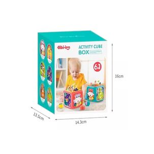 Juguete Cubo Didactico 6 En 1 Con Sonidos Estimulantes