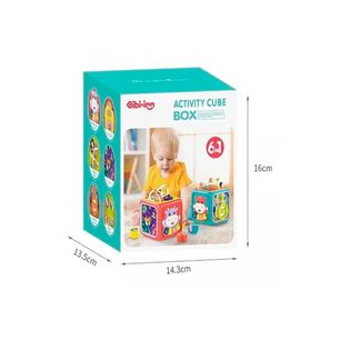 Juguete Cubo Didactico 6 En 1 Con Sonidos Estimulantes
