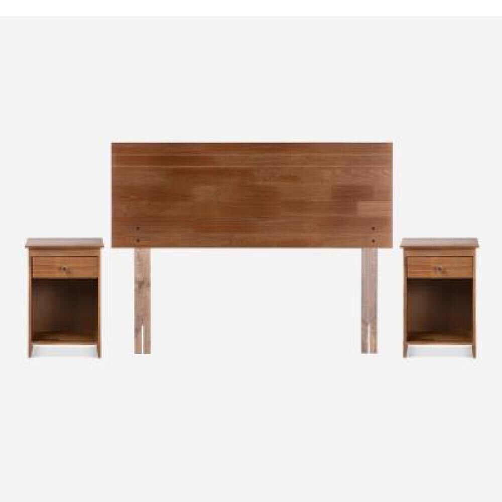 Cama Europea Rosen New Style 4 Plus / 2 Plazas / Base Dividida + Set De Maderas Tabor Caramelo image number 10.0