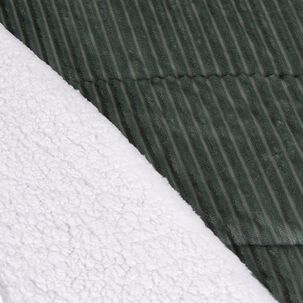Plumon Corduroy Coral Sherpa 2 Plazas Verde
