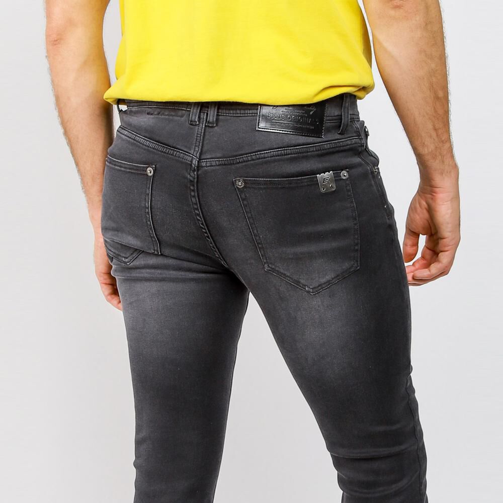 Jeans Tiro Medio Skinny Hombre Ellus image number 3.0