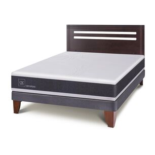 Cama Europea Cic New Ortopedic / 2 Plazas / Base Normal + Respaldo