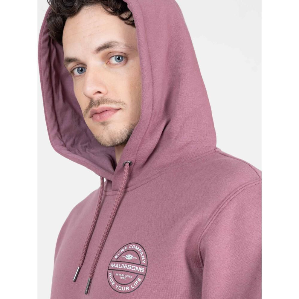 Polerón Liso Cuello Redondo Con Capucha Hombre Maui And Sons image number 3.0