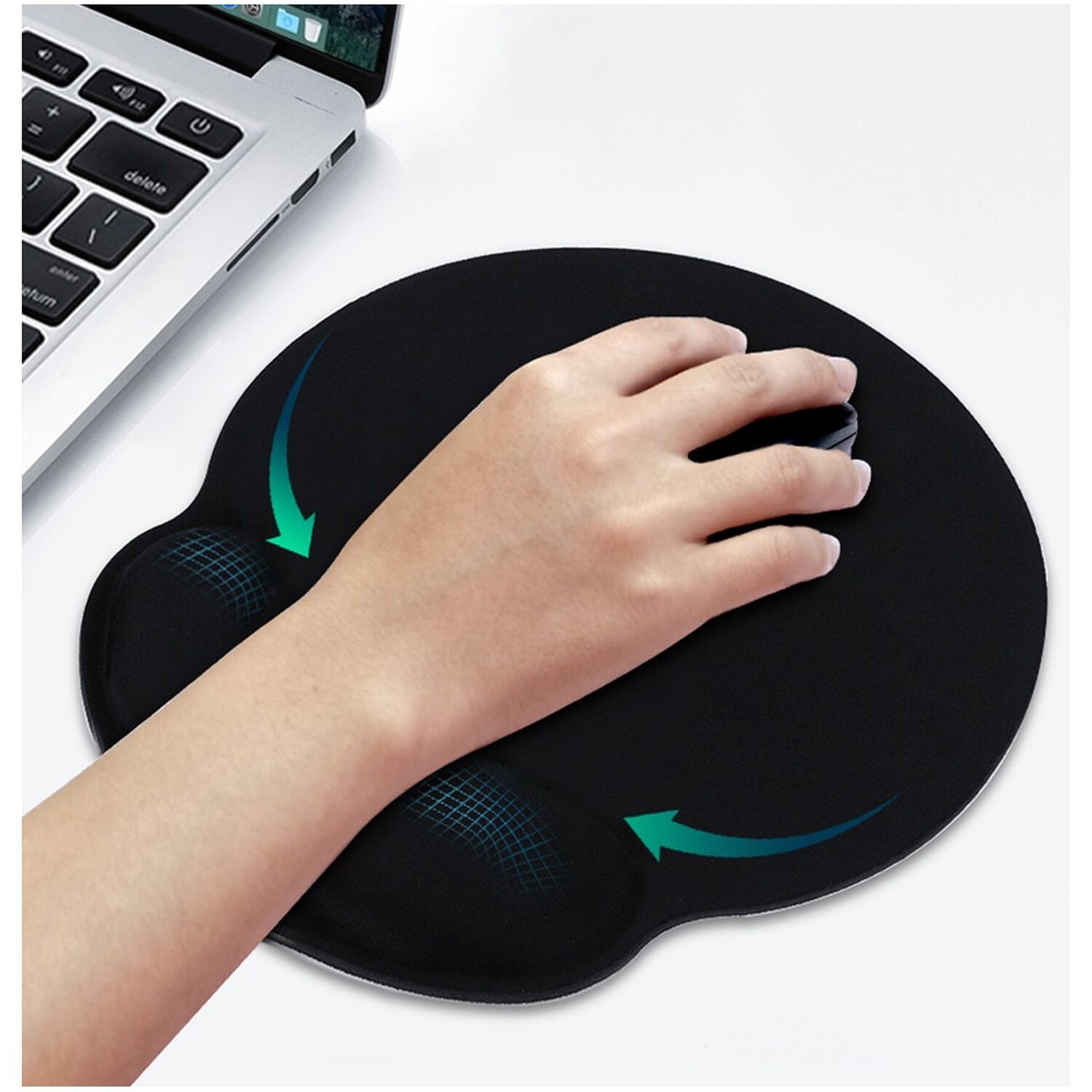 Mouse Pad Ergon&oacute;mico Con Apoya Mu&ntilde;ecas Gel Con Memory Foam image number 1.0